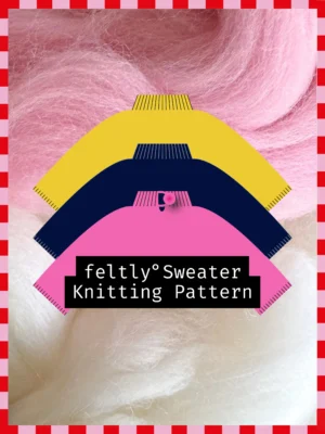 feltly° Sweater – Knitting pattern (DE)