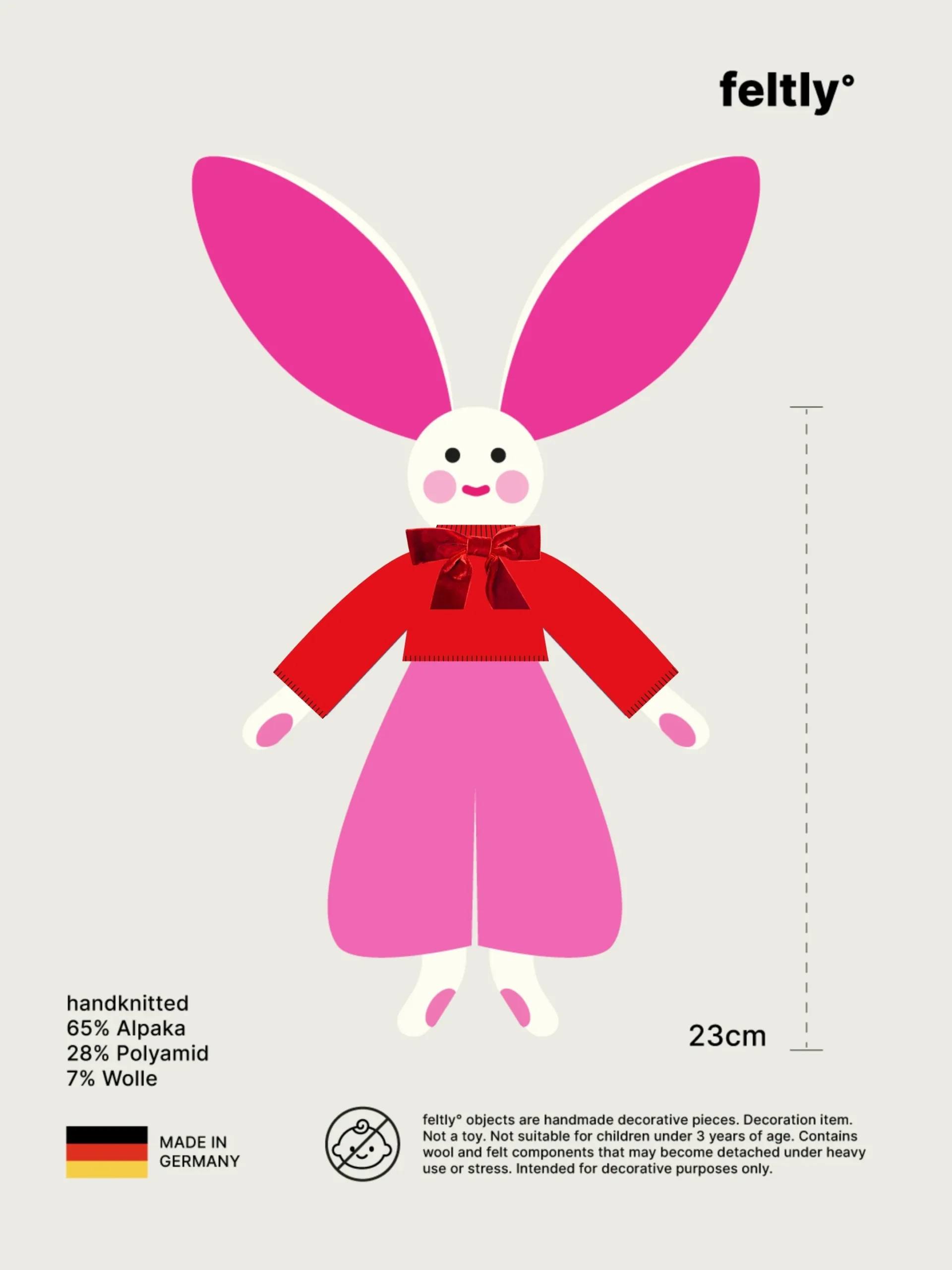 feltly° Hase Weihnachts-Edition – Bild 4